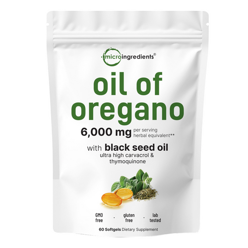OreganoOil (60) Aceite de orégano - Refuerza el sistema inmunológico y ayuda a combatir bacterias y hongos – 60 Softgels