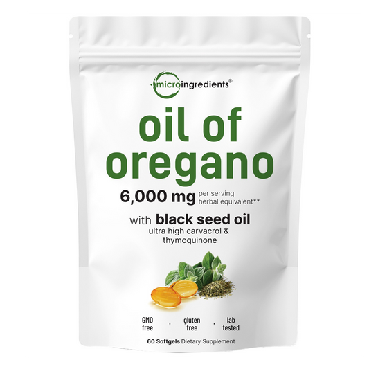 OreganoOil (60) Aceite de orégano - Refuerza el sistema inmunológico y ayuda a combatir bacterias y hongos – 60 Softgels