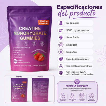 Gomitas de creatina para mujeres – 120 unidades - vista 3