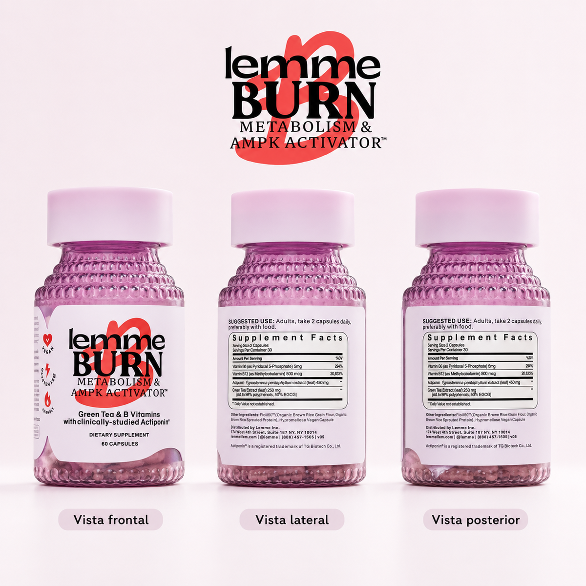 Lemme Burn Metabolism & AMPK Activator – 60 cápsulas - vista 2