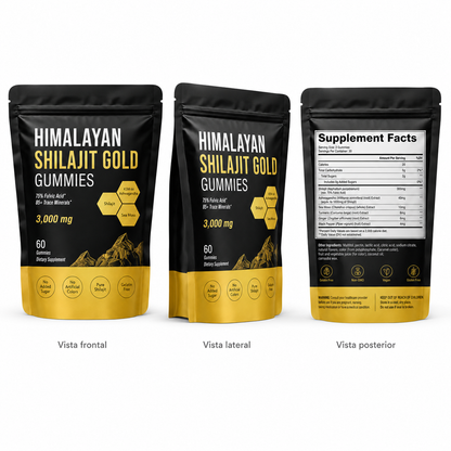 Shilajit Gold 3000 mg con ashwagandha – 60 gomitas - vista 2